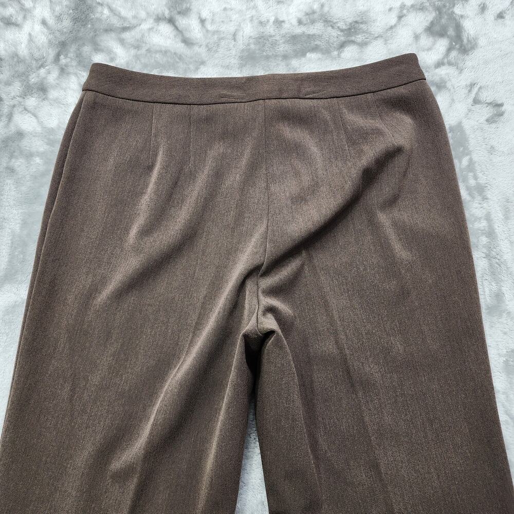 Liz Claiborne Pants Women 10 PETITE Brown Audra High Rise Wide Leg Trouser - Picture 3 of 12
